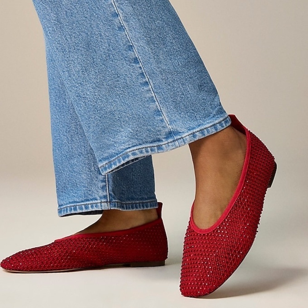 J Crew Quinn Mary Jane ballet flats in crystal mesh CA794 - Picture 2 of 3